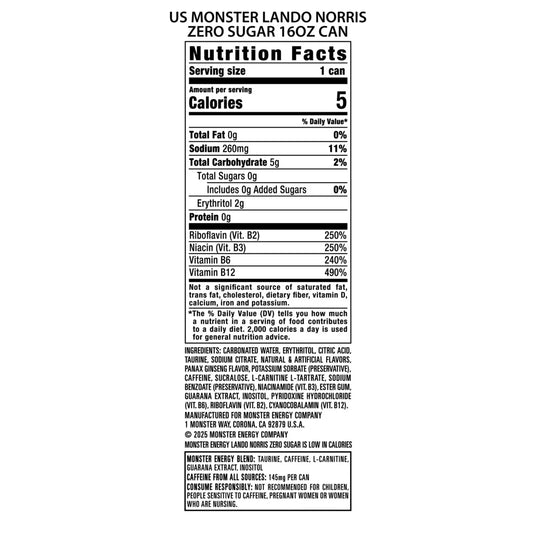 Monster Lando Norris Zero Sugar