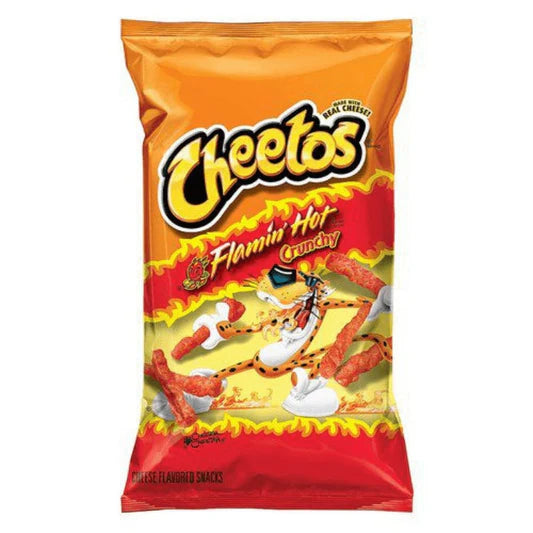 Cheetos Flamin' Hot Crunchy Large fra USA– 226g