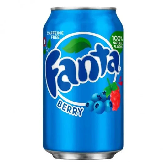 Fanta Berry 355ml - Blåbær & Hindbær Smag fra USA