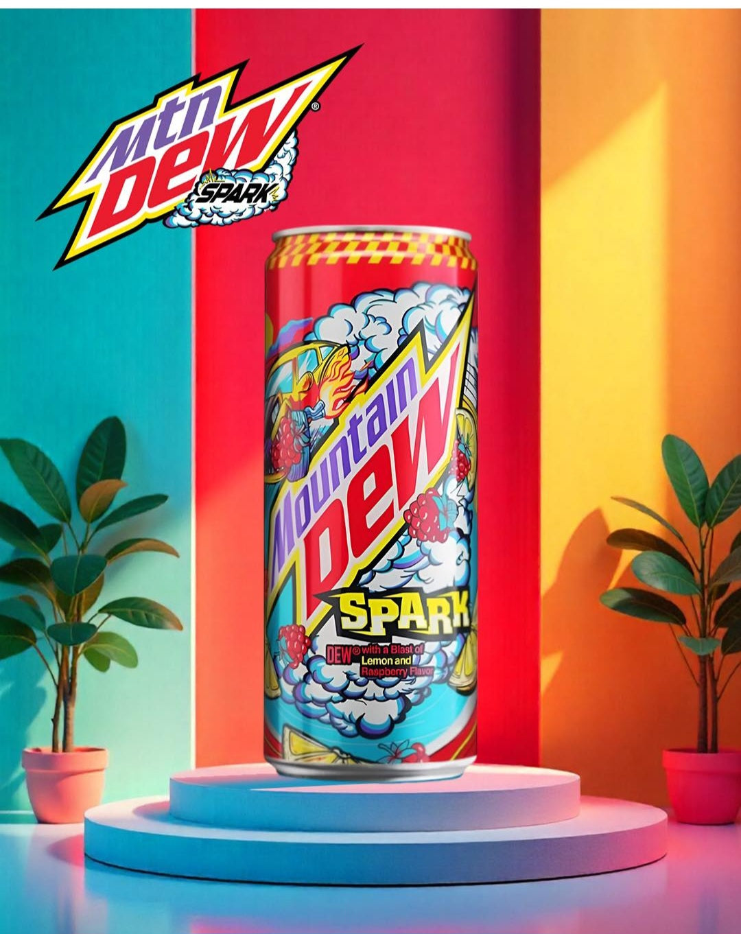 Mountain Dew Spark Lemon & Raspberry